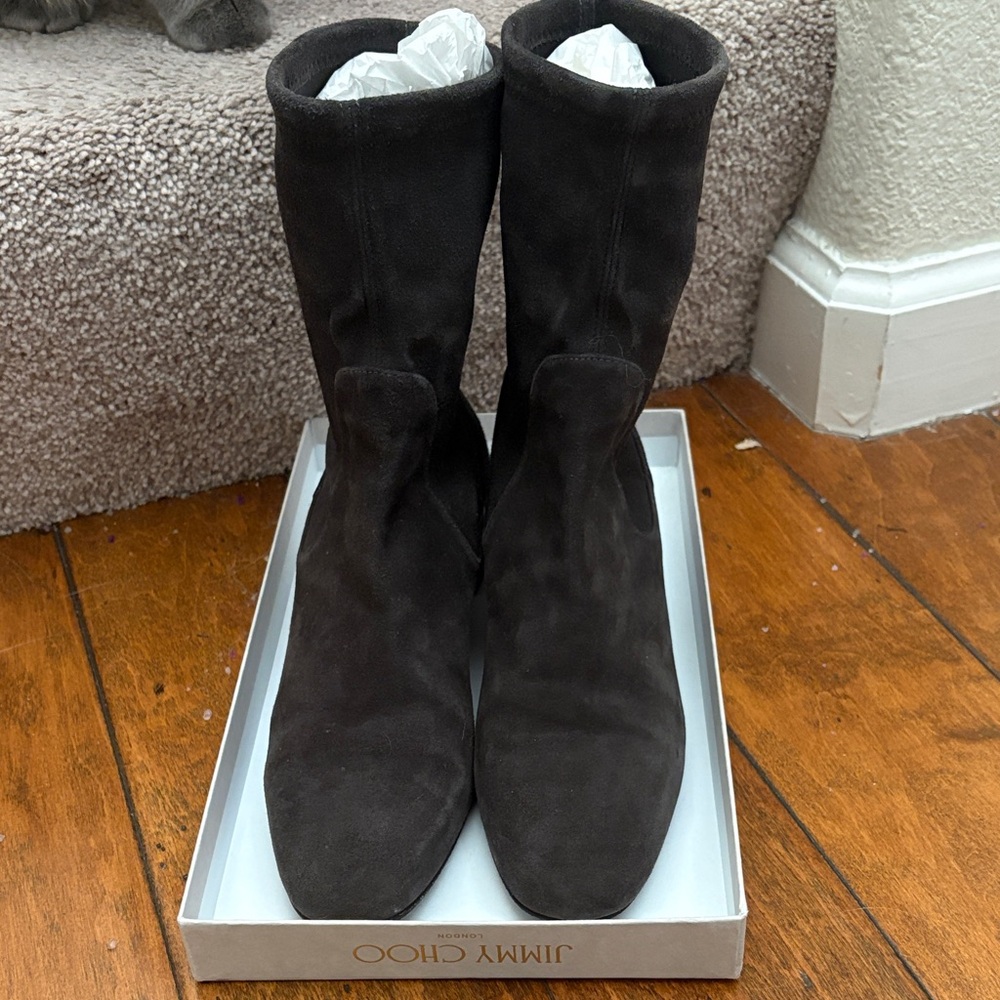 Stuart Weitzman Gray Ankle Boots